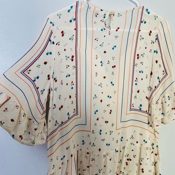 Wit & Wisdom BOHO Bell Sleeves Floral Top Small - Picture 11 of 14